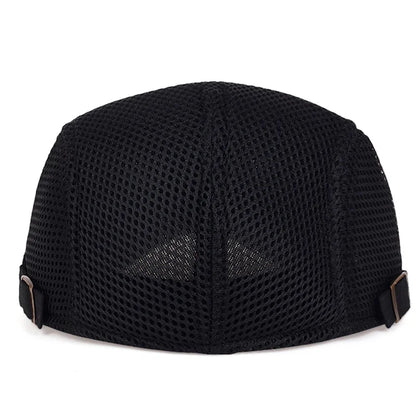 Men Mesh Newsboy Caps British Painters Hats Spring And Summer Ventilate Berets