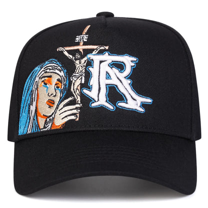 Unisex R Prayer Embroidery Baseball Caps Spring Autumn Sports Cap