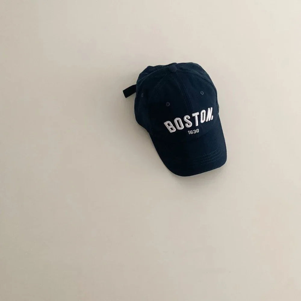 Solid Letter Kids Baseball Cap Embroidery Children Girls Boys Sun Hat