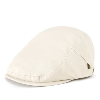 Men's 100% Cotton Flat Ivy Gatsby Newsboy Dad Casual Plain Driving Hat
