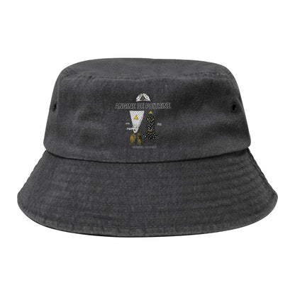 Street Angine De Poitrine Wearing Faces Band Bucket Hat