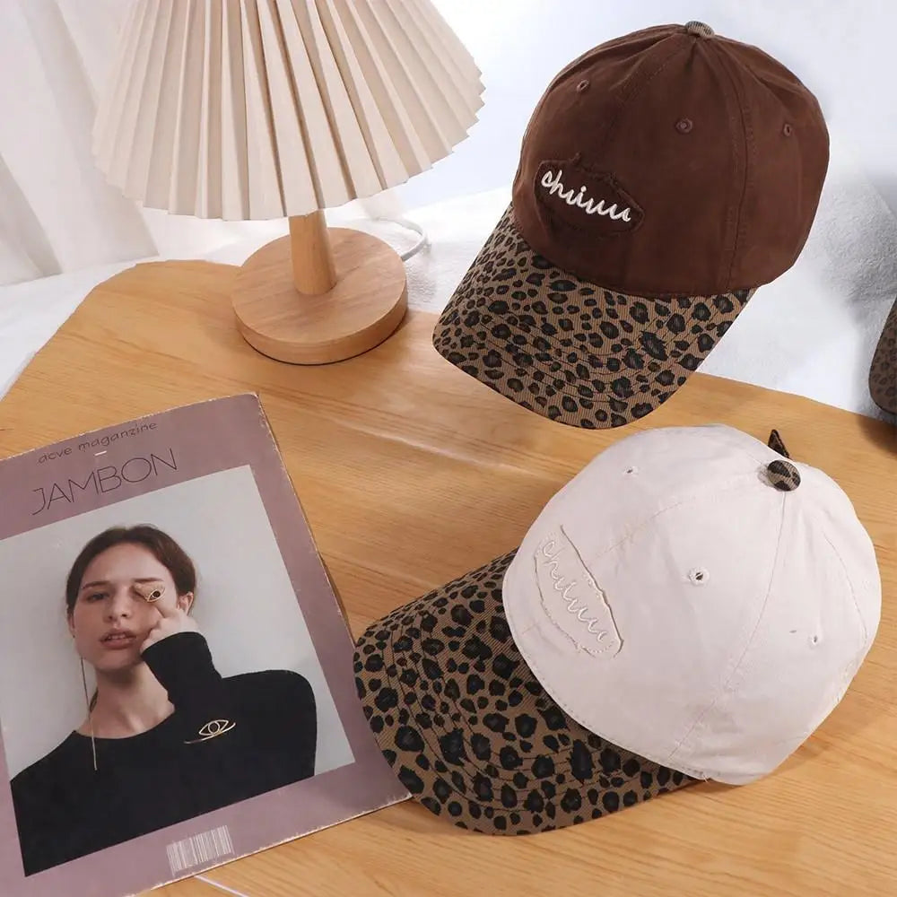 Vintage Adjustable Leopard Baseball Hat