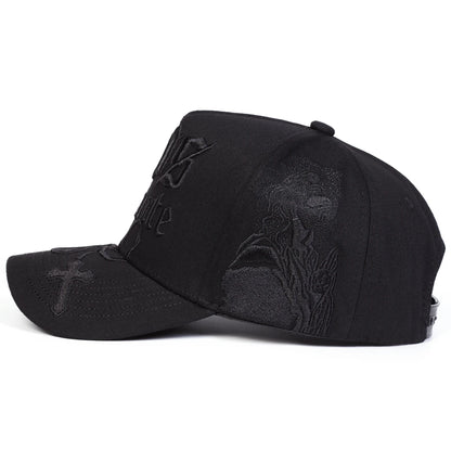 Unisex DIOS POR DELANTE Letter Embroidery Baseball Caps Outdoor Adjustable Casual Hats Sunscreen Hat Sports Cap