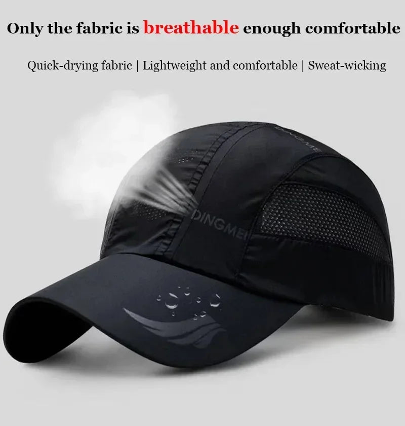 Summer Brand For Men Sports Running Sweat Baseball Cap Male Canada Golf Quick Dry Women Kpop Solid Snapback Bone Mesh Hat
