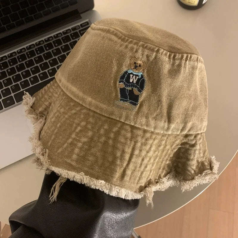 Japanese Retro Denim Series Fisherman's Hat Children's