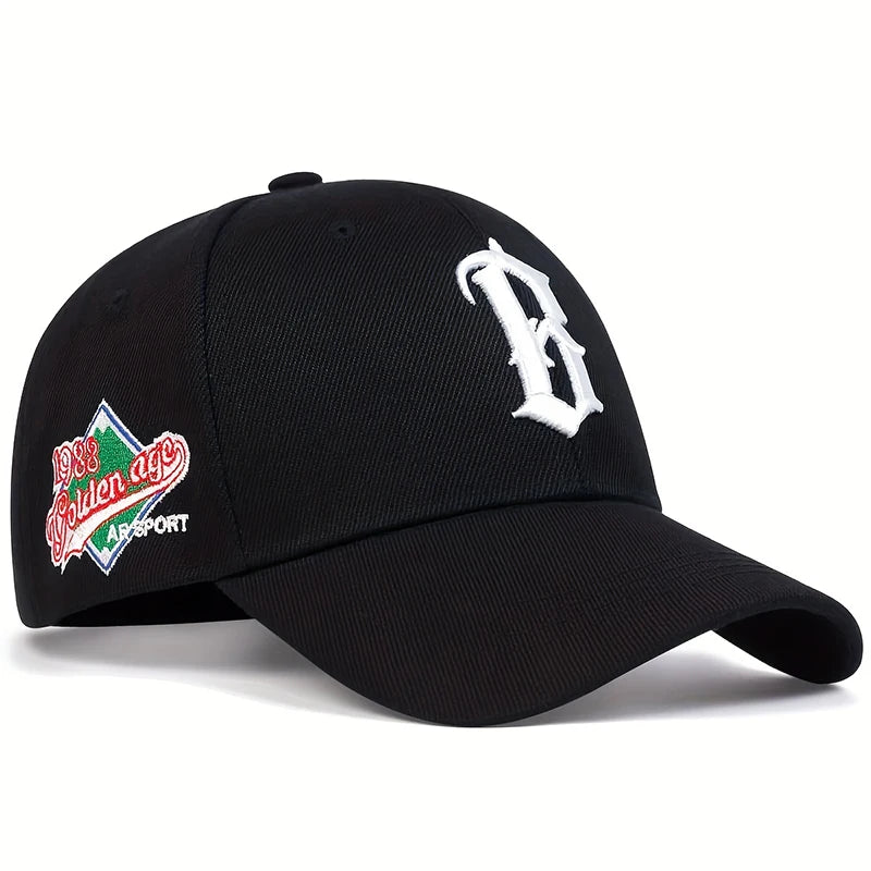 B Letter embroidery Baseball Caps Cotton Fashion Sports Hip hop