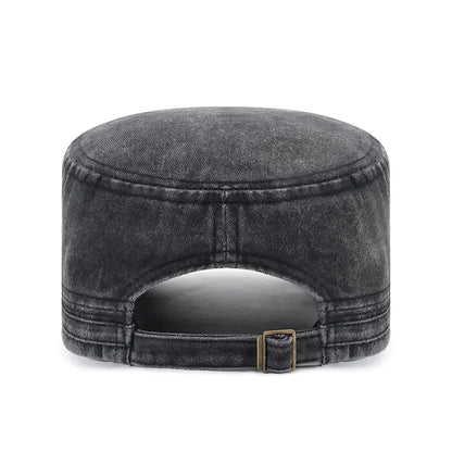 New Washed Hat Made Old Cotton Flat Top Autumn And Winter