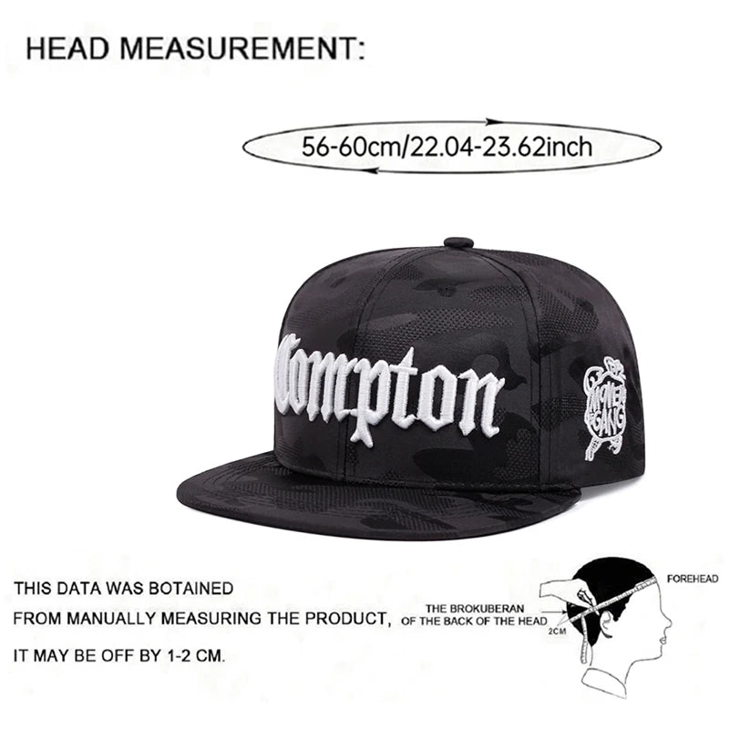 2026 New Creative Flat Edge Hat Camouflage Compton