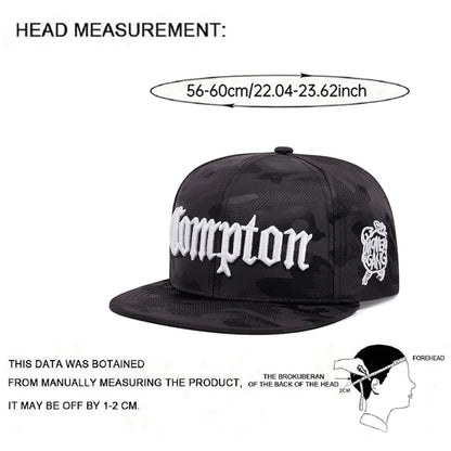 2026 New Creative Flat Edge Hat Camouflage Compton