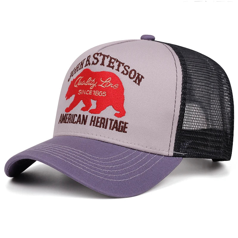 Baseball Hat Stetson Red Bear Truck Hat Outdoor Sports