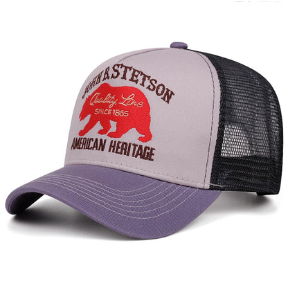 Baseball Hat Stetson Red Bear Truck Hat Outdoor Sports