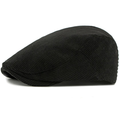 Artist Painter Beret Hats Male Female Flat Cap Adjustable Corduroy Beret Caps