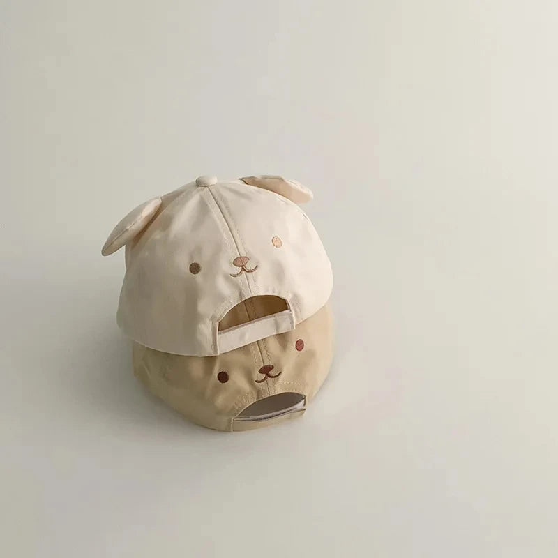 Adjustable Baby Baseball Cap For Boy Girl Cartoon Bear Infant Sun Hat Summer Toddler Kids Kawaii Peaked Caps