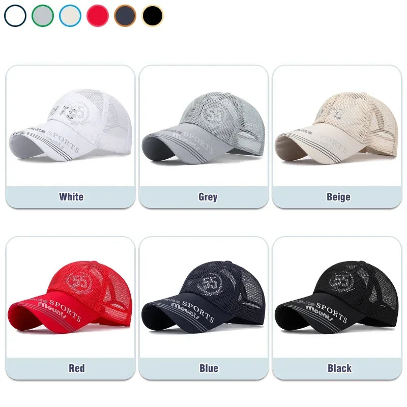Fashion Accessories Print Pattern Breathable Brim Baseball Cap Unisex Outdoor