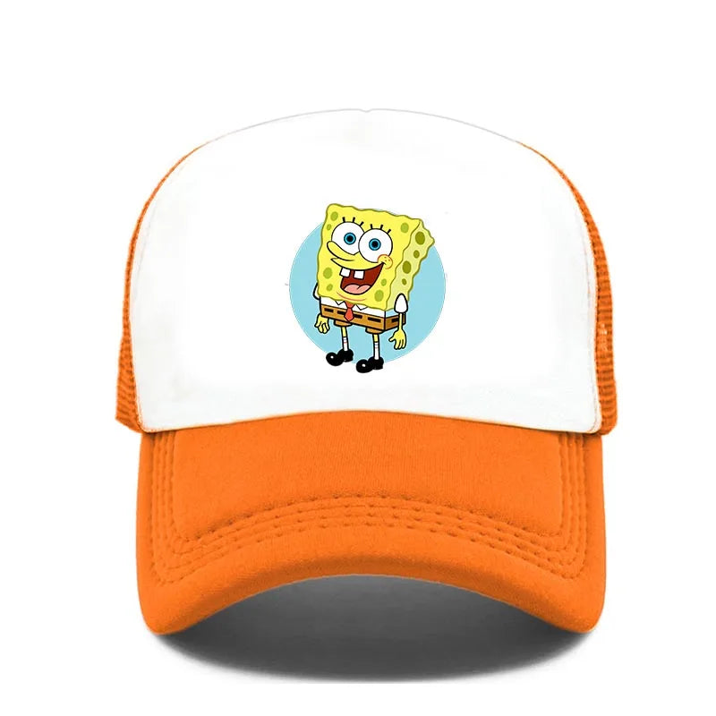 Fashion Cute SpongeBobs Print Baseball Cap Cartoon Men Women Summer