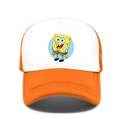 Fashion Cute SpongeBobs Print Baseball Cap Cartoon Men Women Summer