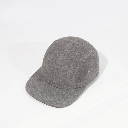 Suede Velvet 5 Panels Cap Flat Bill Running Hat