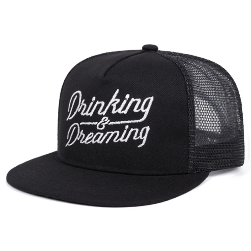 Snapback Hat Creative Letter Embroidery Street Hip Hop Hat