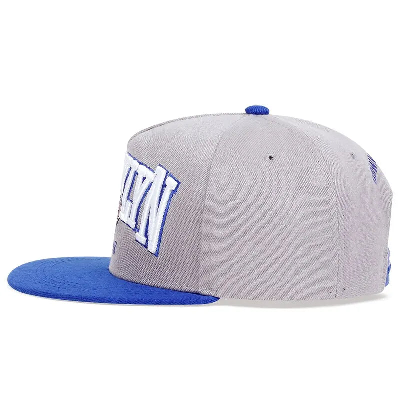 Brooklyn Socks Embroidery Snapback Cap Summer Leisure