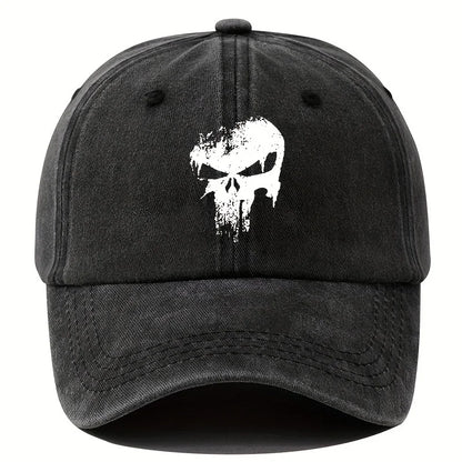 Printed Skull Baseball Hat Outdoor Sunshade Vacation Camping Travel
