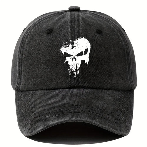 Printed Skull Baseball Hat Outdoor Sunshade Vacation Camping Travel