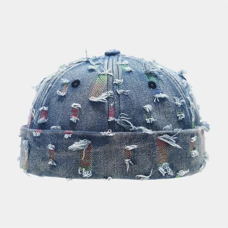 Cotton Print Docker Cap Brimless Hat