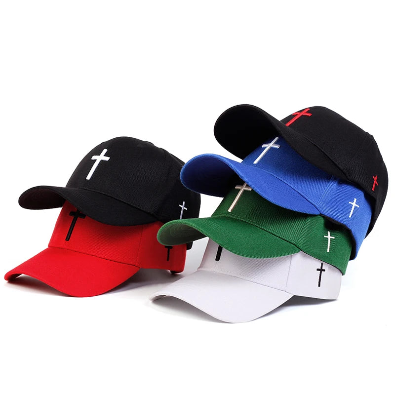 Unisex Cross embroidery Baseball Cap