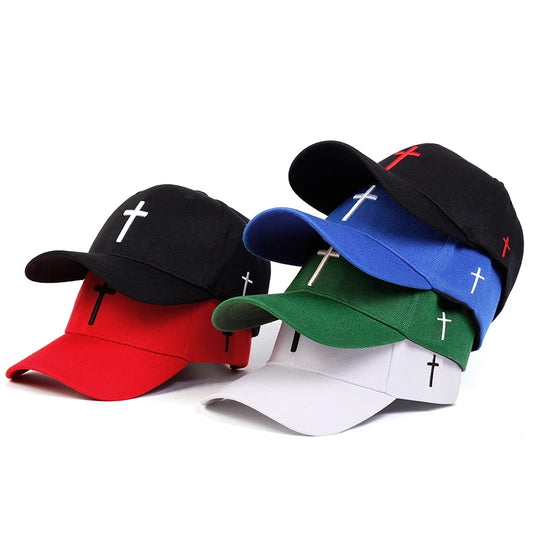 Unisex Cross embroidery Baseball Cap