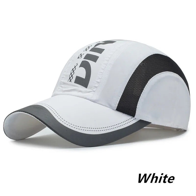 Summer Outdoor Sports Quick Drying Hat Thin Breathable Mesh Anti-UV