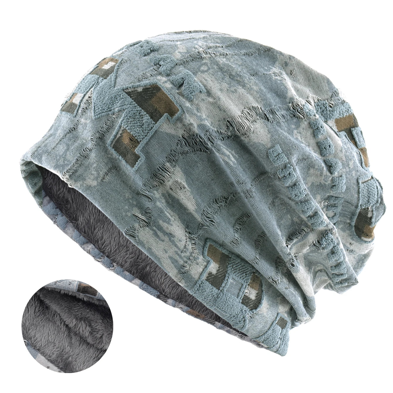 Letter Print Beanie Hat For Women Men Vintage