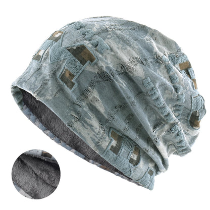 Letter Print Beanie Hat For Women Men Vintage