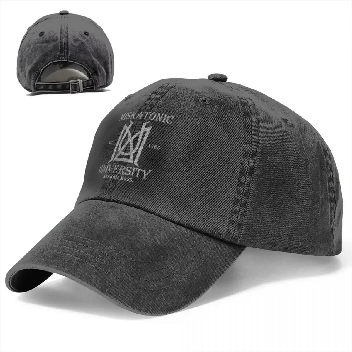 Miskatonic University Lovecraft Men Women Baseball Caps Distressed Denim Caps Hat
