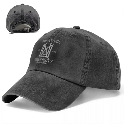 Miskatonic University Lovecraft Men Women Baseball Caps Distressed Denim Caps Hat