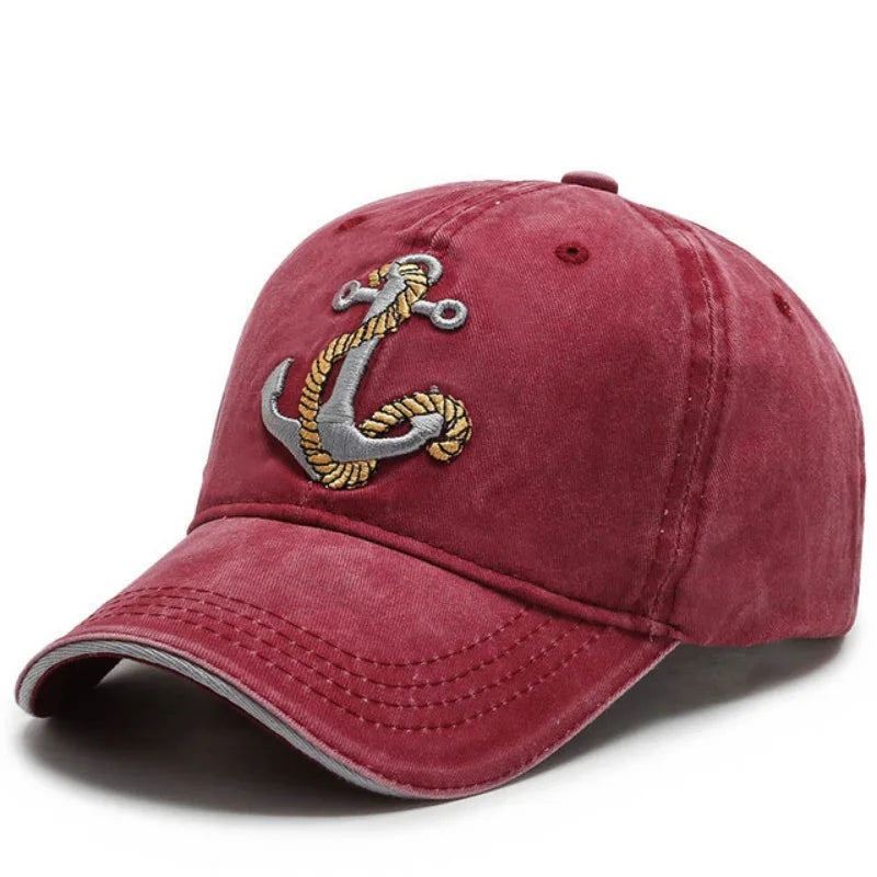 Cool Hat Men's Spring Summer Trend Embroidered Cowboy Cotton Washed Baseball Hats