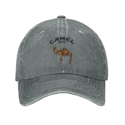 Camel Accessories Men Women Trucker Hat Animal Distressed Washed Caps Hat
