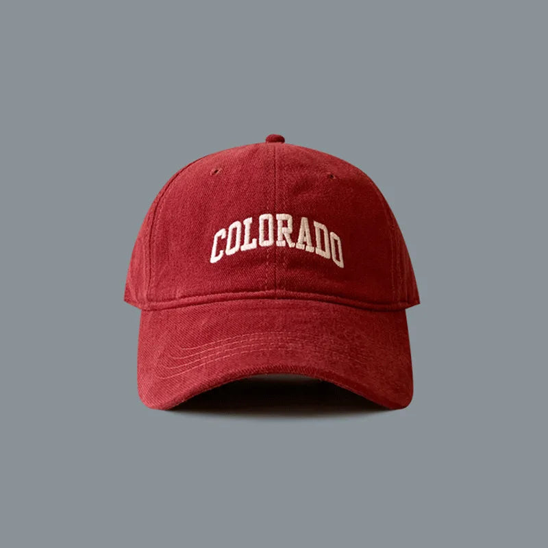 Washed and Fuzzed Alphabet Baseball Cap for Women