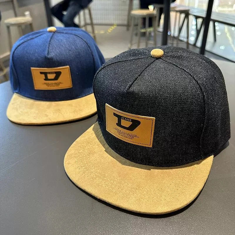 Hip Hop Baseball Cap Flat Brim Hat Casual Street Dance Outdoor Couple Visor Hat