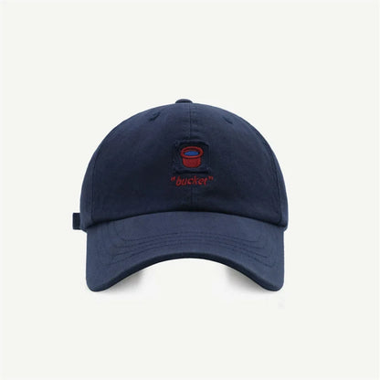 Women's Men's Cartoon Label Embroidery Baseball Cap Fashion Solid Color Dad Hat