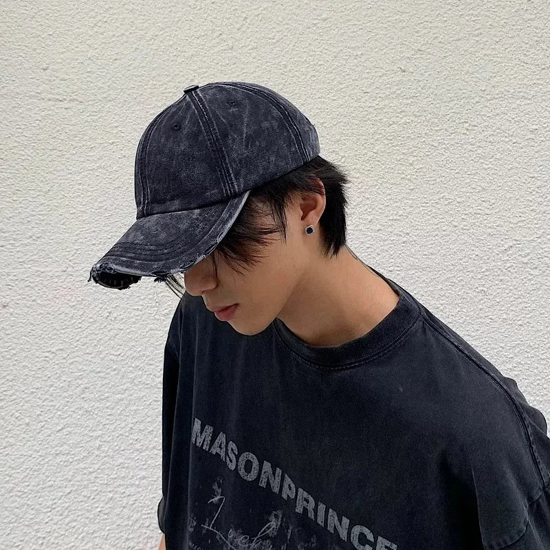 Japanese New Washed Denim Baseball Caps Men Women