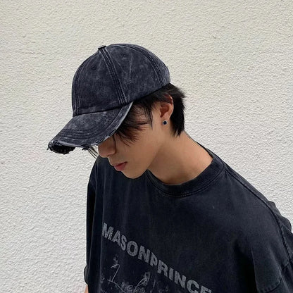 Japanese New Washed Denim Baseball Caps Men Women