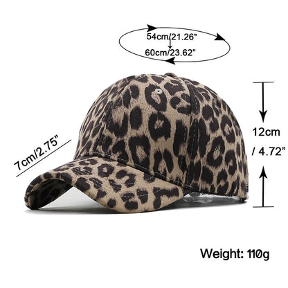 Fish Bone Men Caps Leopard Print Hunting Fishing Men Baseball Cap