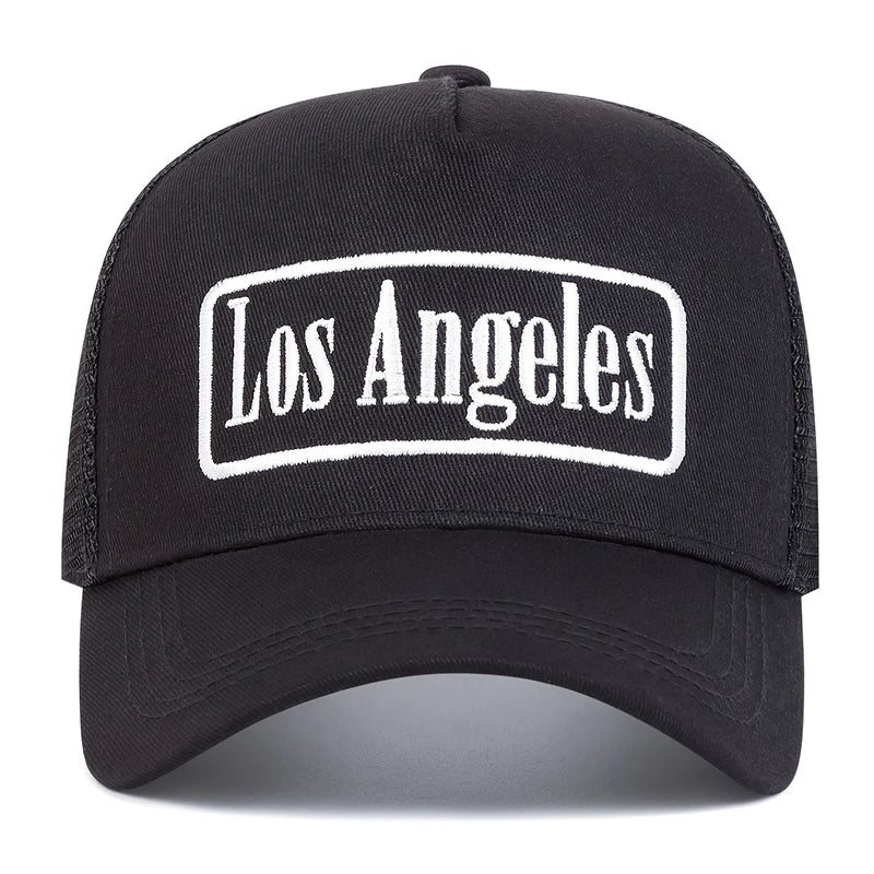 Unisex Los Angeles Print Baseball Net Caps Spring and Summer