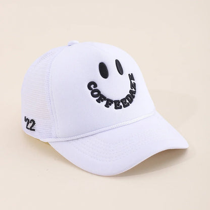 Fashionable Embroidered Baseball Hat Five Star Color Blocked Mesh