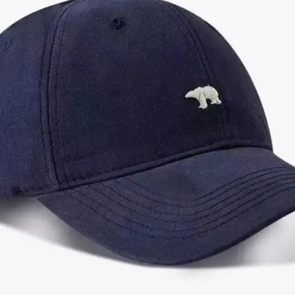 Polar Bear Embroidery Sun Hat Cotton Baseball Cap Lightweight