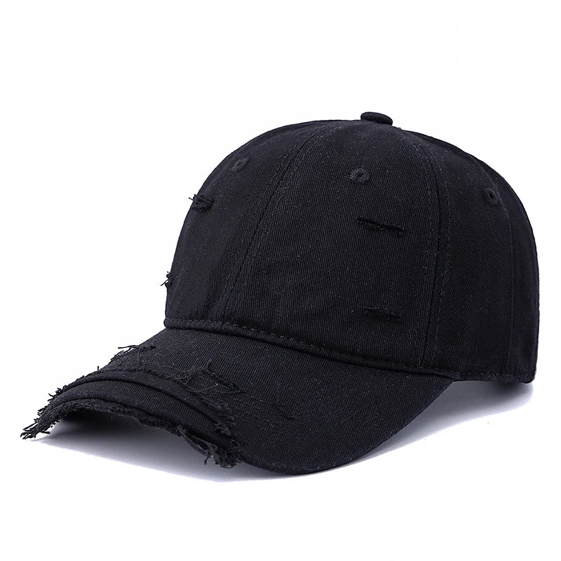 Washed Cotton Retro Distressed Style Cap Baseball Cap Women