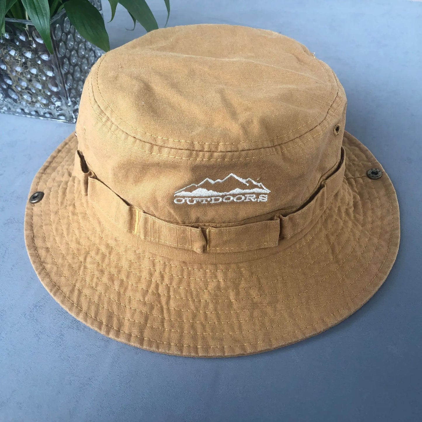 Cotton Stone-Washed Bucket Caps Safari Hats
