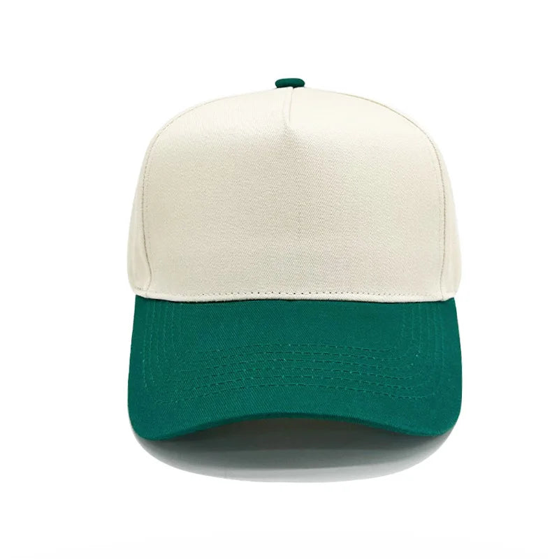 Retro Color Blocked Baseball Cap Outdoor Leisure Sports