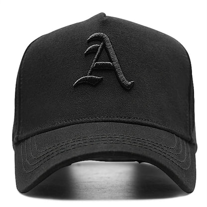 Unisex A Letter Embroidery Baseball Caps Spring and Autumn Outdoor Adjustable Casual Hats Sunscreen Hat