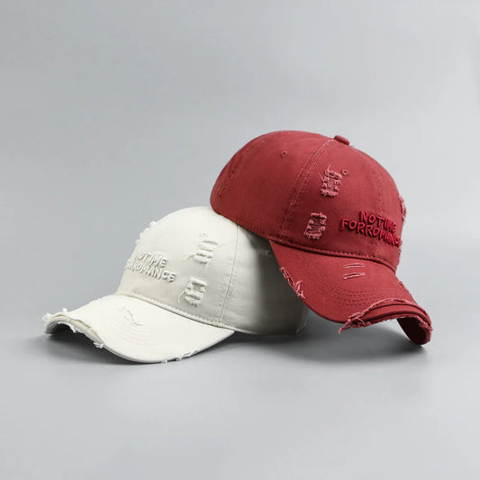 Vintage Washed Snapback Hat Adjustable Casual Outdoor Sun Protection Trucker Cap