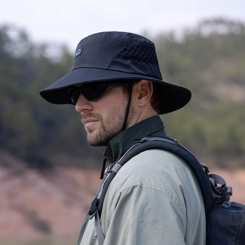 Men's Summer Bucket Hat Wide Brim Fisherman Caps